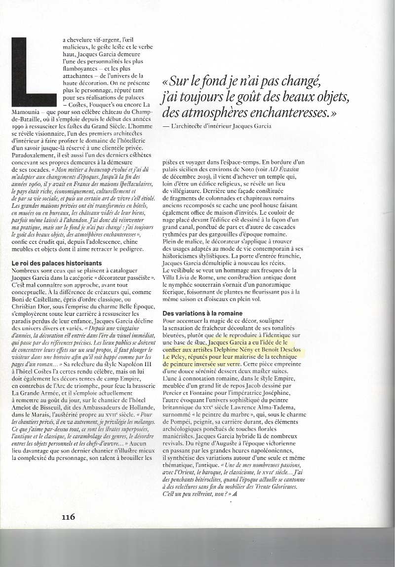 Article Architectural Digest mai/juin 2020 // Villa Elena - Noto, Sicile